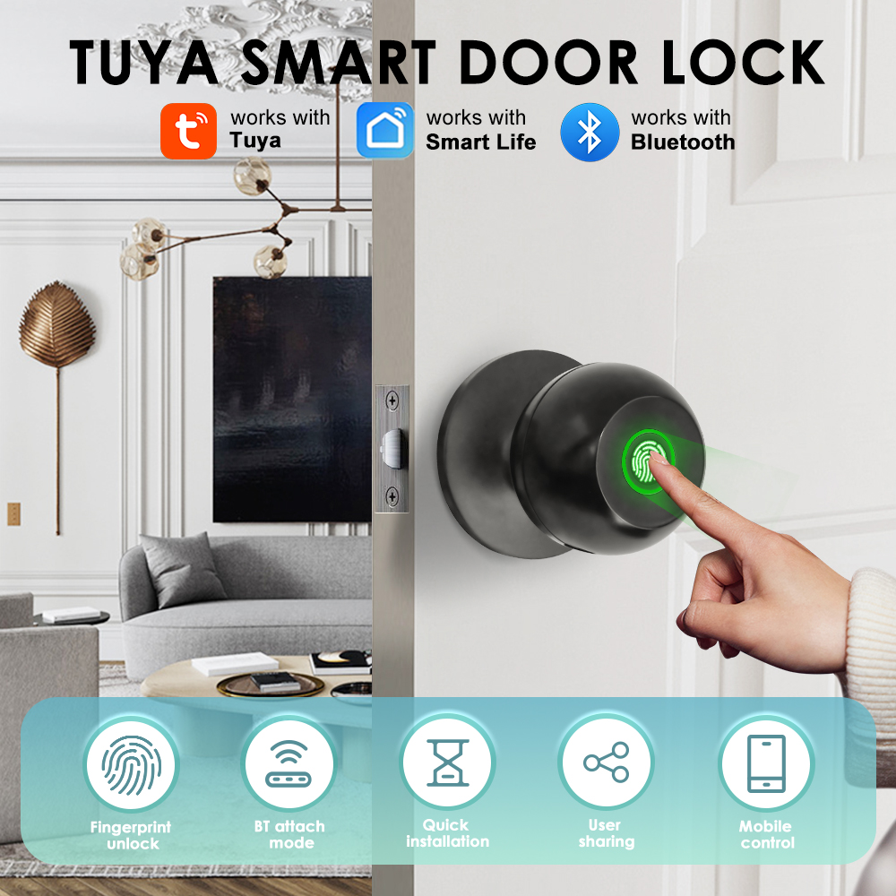 Door Handle Bar - Tuya – serrure de porte électronique