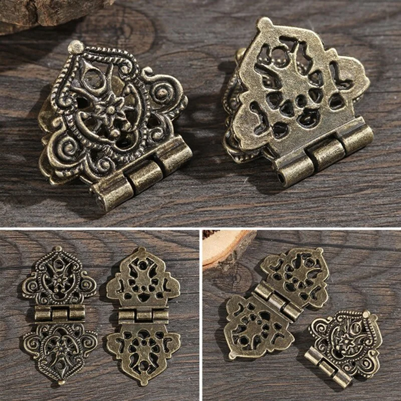 Furniture Hardware Vintage - Charnière à fleur creuse en alliage