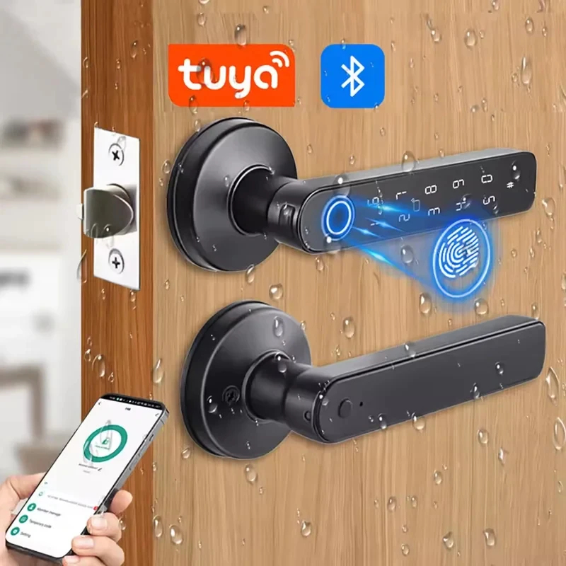 Door Handle Bar - Serrure de porte intelligente à empreintes