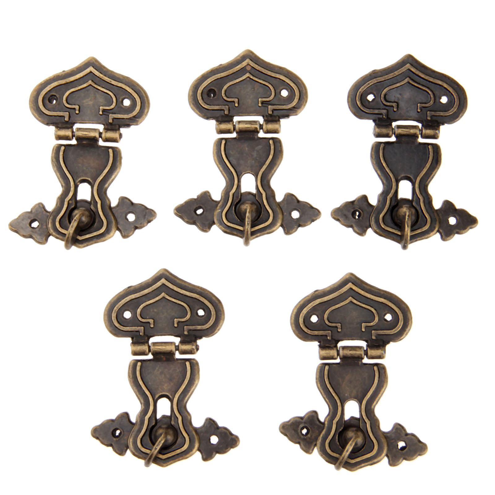 Furniture Hardware Vintage - Moraillons décoratifs en métal antique, crochet