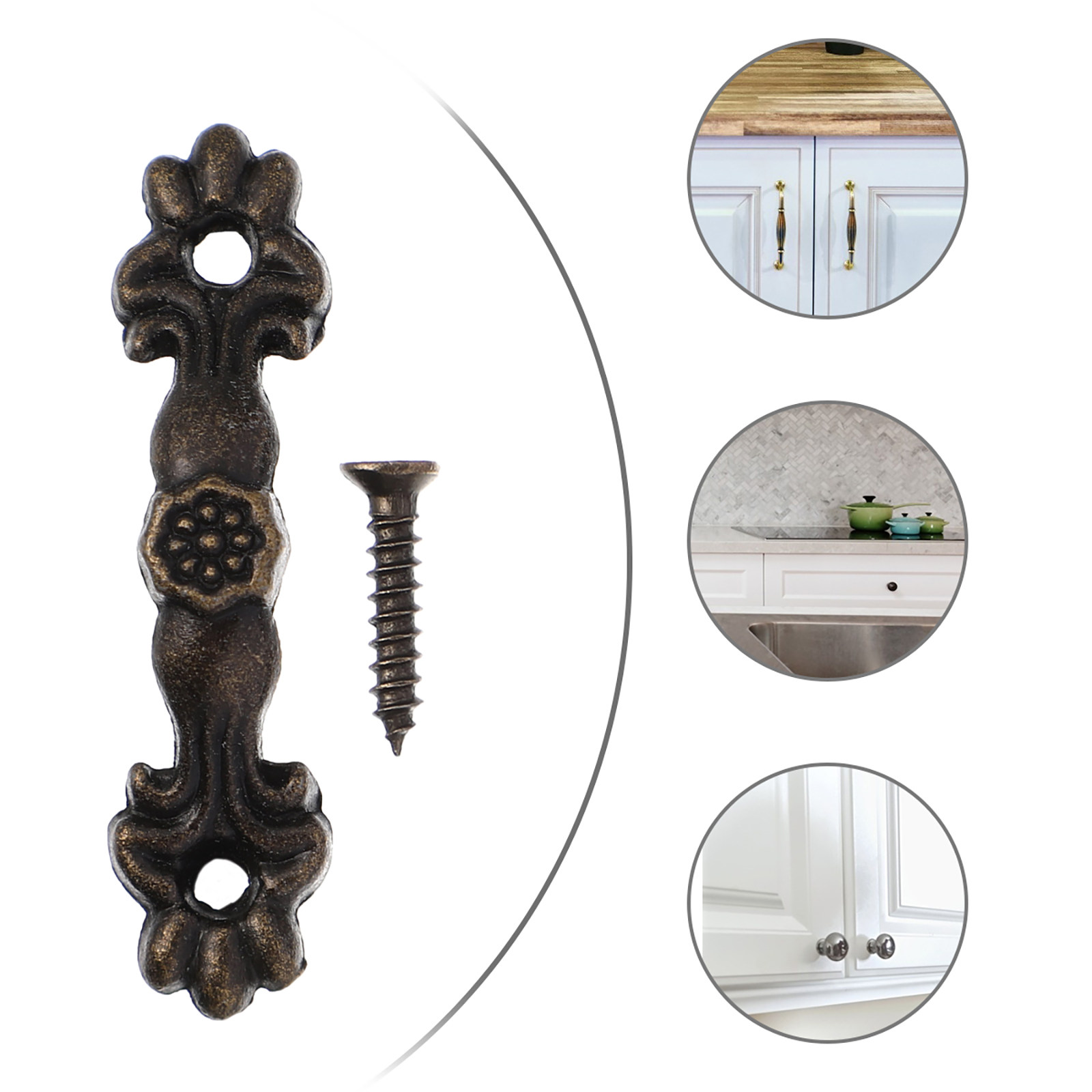 Vintage Furniture Hardware Replacement - Poignées de meuble vintage en alliage