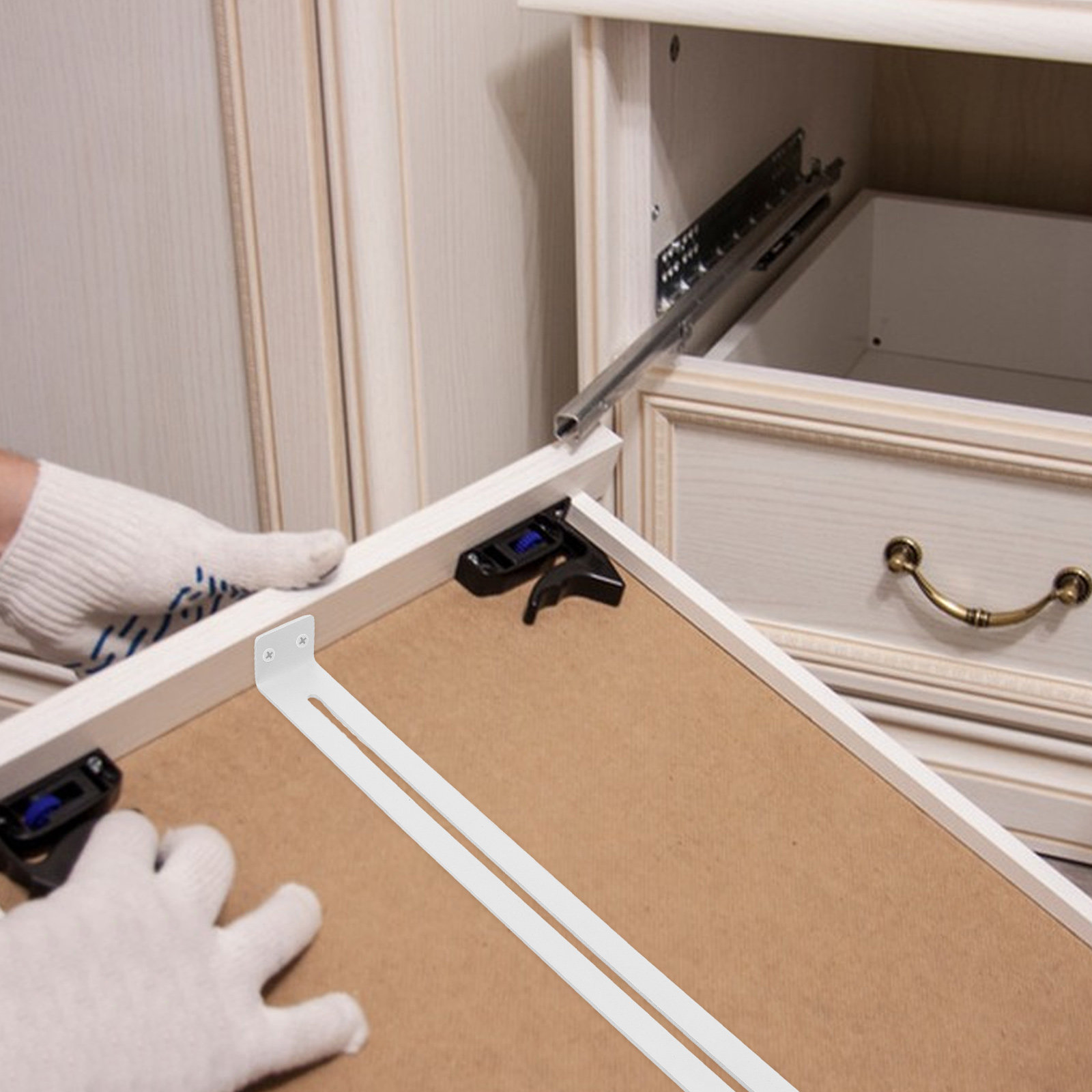Kit de 2 supports de tiroir ro - Furniture Hardware Kit avis et prix
