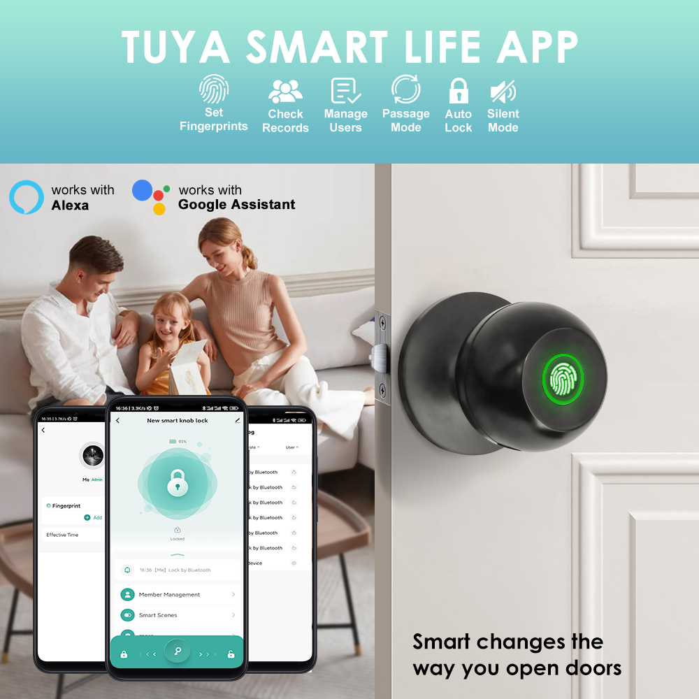 Tuya – serrure de porte électr - Door Handle Bar avis et prix
