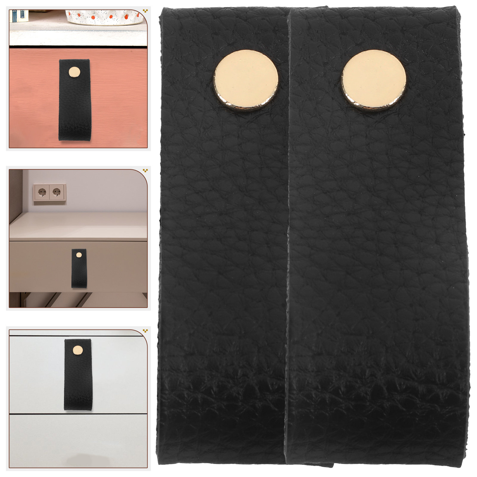 Poignées de tiroir en PU, 12 p - Vintage Furniture Hardware Replacement avis et prix