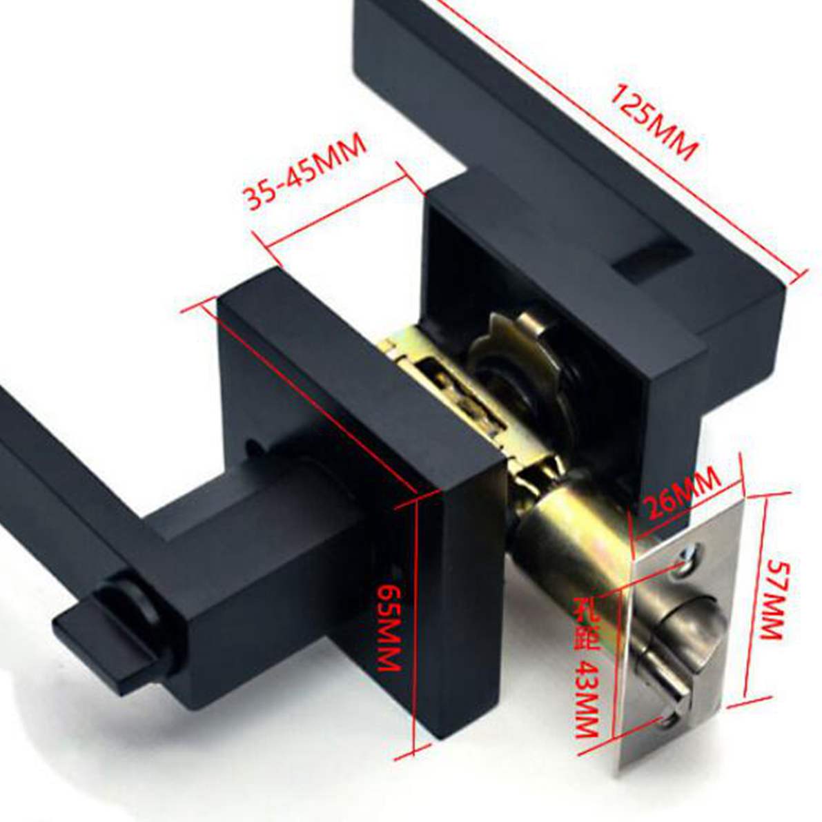 Poignée de porte noire, serrur - Door Handle Bar avis et prix